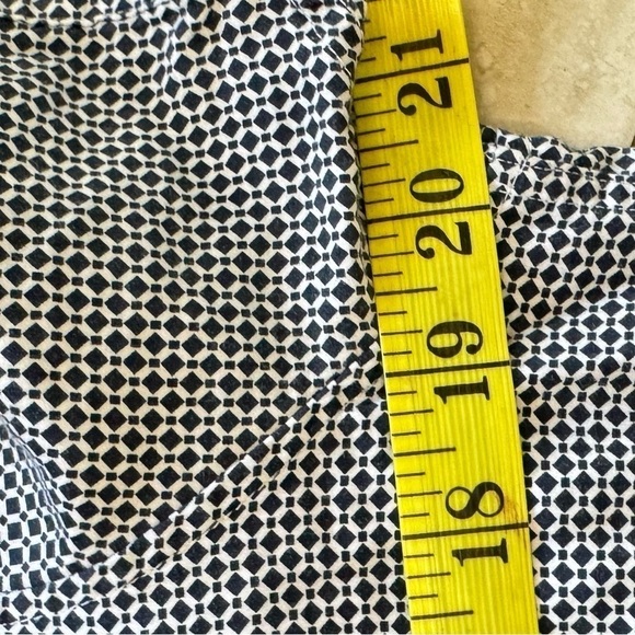 Ted Baker London Short Sleeve Dress Shirt Size 4 Diamond Navy Blue White - Picture 7 of 8